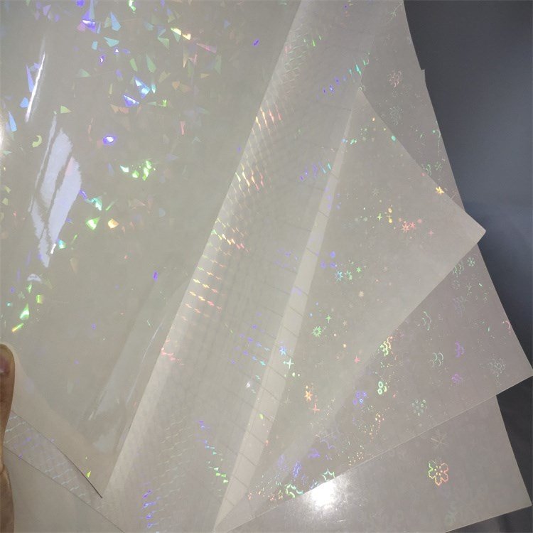 A4 Self Adhesive super film Cold Laminating Film Holographic Cold Lamination Holographic Transparent Holographic Overlay Film