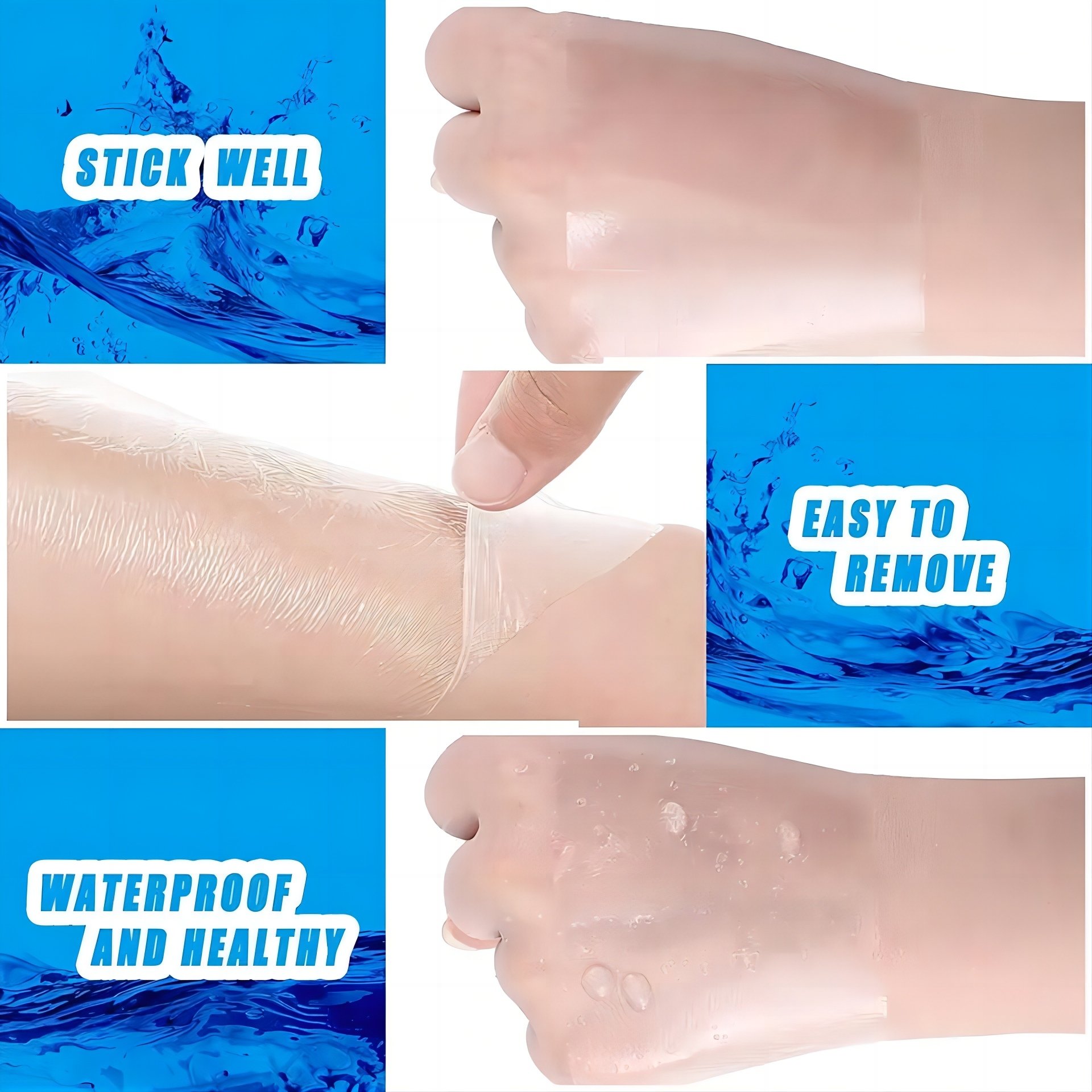 transparent film dressings adhesive bandages wounds watertight shower Medical dressing tapes for fix needles catheters etc