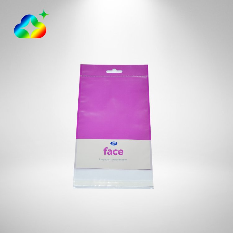 Custom Printed Bopp Film Strong Self Sealing Adhesive Tape Transparent Plastic Opp Poly Bags With Hole