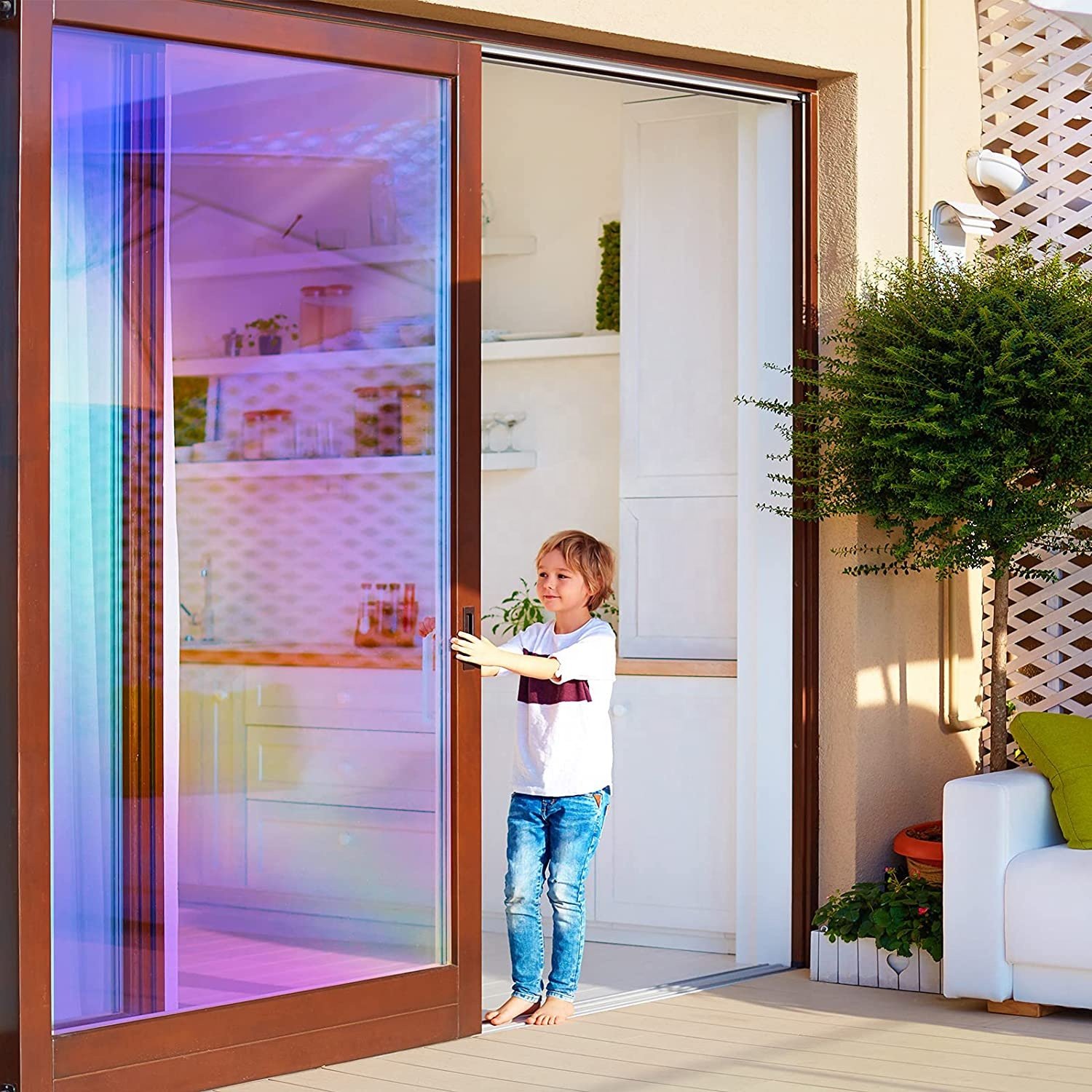 Building Glass Rainbow Dichroic Effect Car Color Changing Decorative Vinyl Film Hologram Self Adhesive Window Film