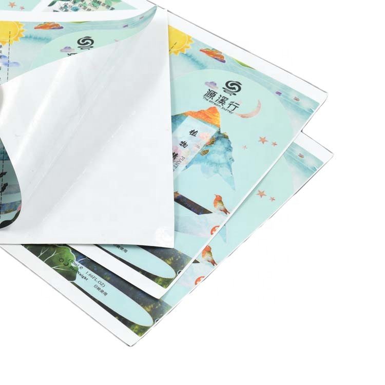 Logo Printed Self Adhesive Custom Waterproof Label