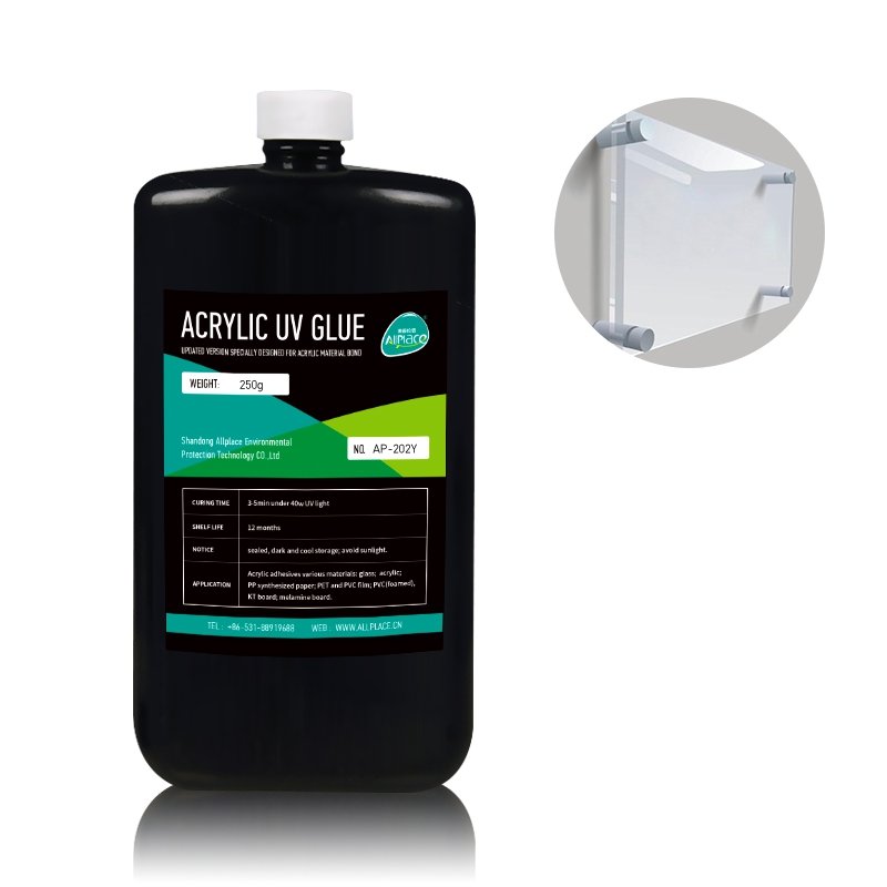 UV Curing Clear Epoxy Adhesive for Bonding Acrylic Board Acrylic UV Glue