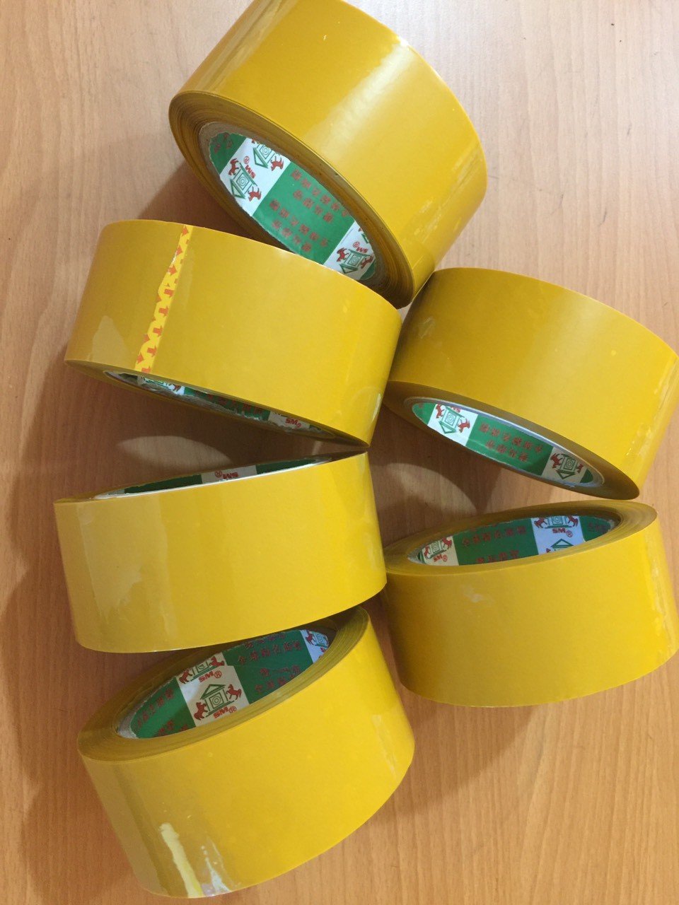 Wholesale OPP PVC & BOPP Industrial Shipping Packaging Tape Colorful & Strong Single Acrylic Hot Melt Adhesive Carton Sealing