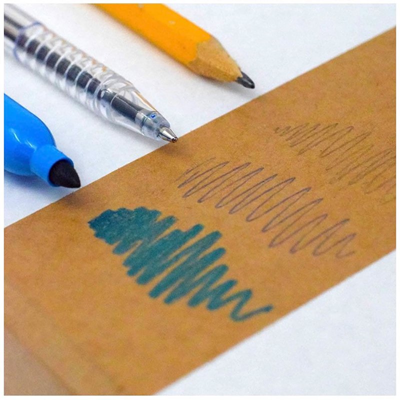 Custom Logo Writable Self Adhesive Biodegradable Brown Adhesion Kraft Paper Sealing Shipping Tape Roll