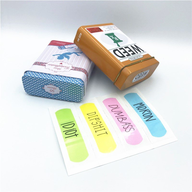 Medical Waterproof Adhesive Plasters in Paper Box Printed Band Aids