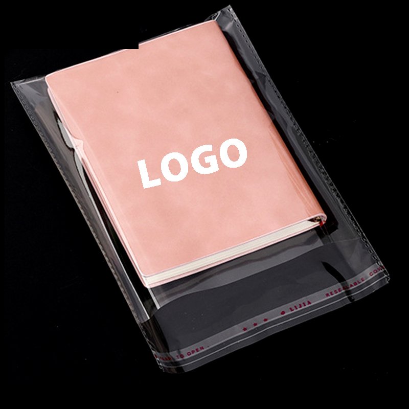 Customized Size Food Grade Self Adhesive Clear Transparent Poly Plastic Cellophane Opp Cello Plastic Bag With Logo