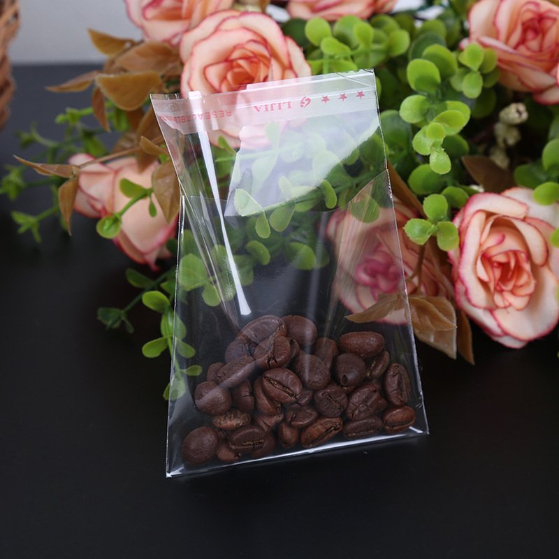 Customized Size Food Grade Self Adhesive Clear Transparent Poly Plastic Cellophane Opp Cello Plastic Bag With Logo