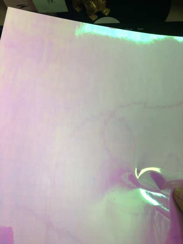 Sheet Rolls Transparent Self Adhesive Hologram Holographic PET BOPP Films Cold Lamination Film