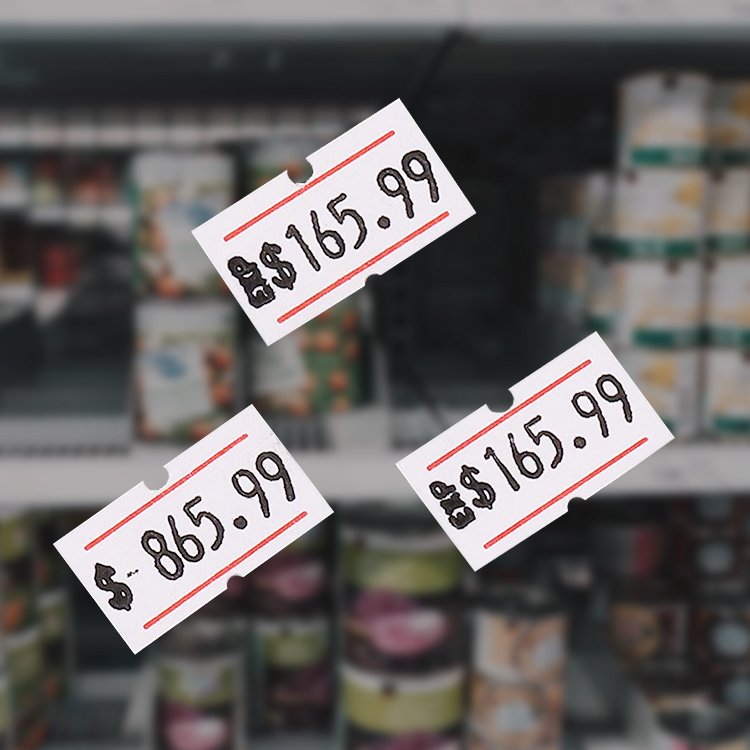 Cheap price all kinds of sizes thermal price label with customized logo sticker labels