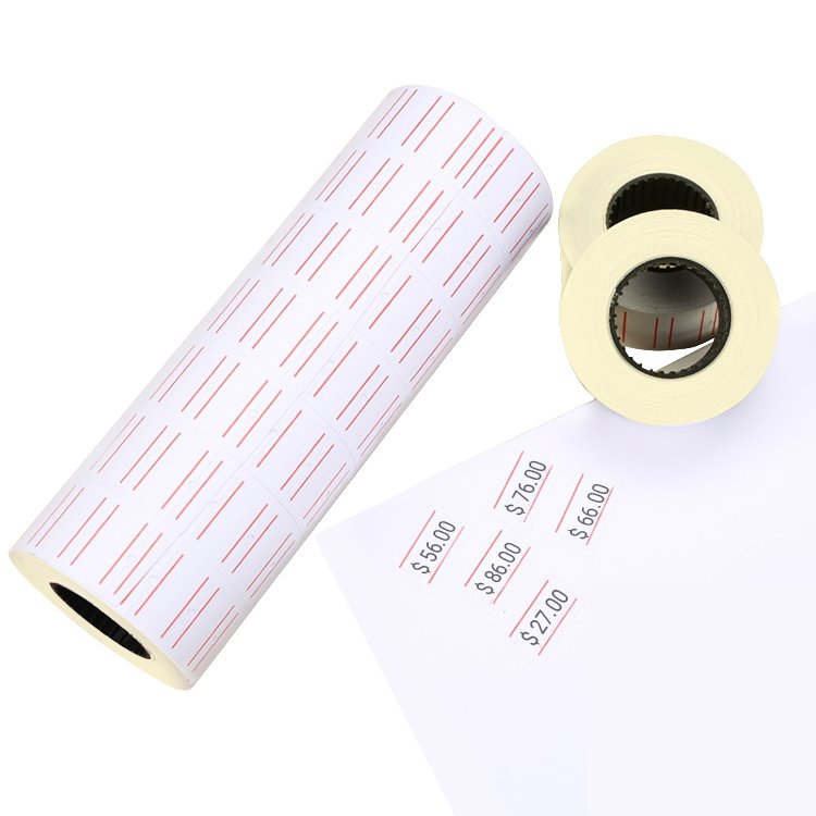 Cheap price all kinds of sizes thermal price label with customized logo sticker labels