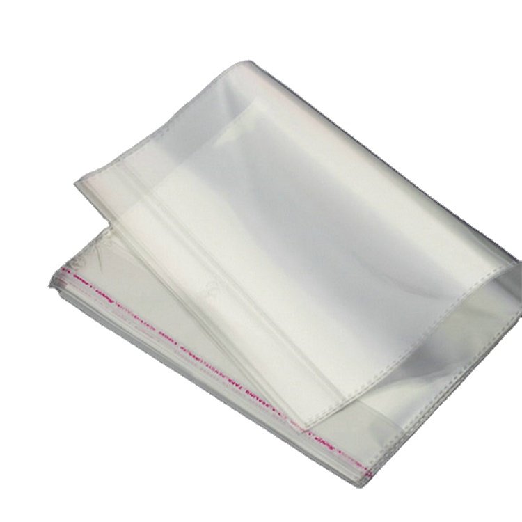 2024 Wholesale Promotional Underwear Socks T-Shirt Cellophane Cello Bag Clear Self Adhesive Seal Packing Plastic Bopp Opp Bag