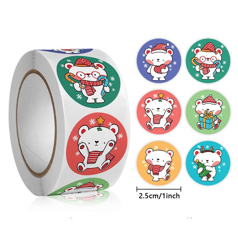 1 Inch Cartoon Kids Deco Sticker Stationary Stickers Anime Self Adhesive Sealing Labels Motivational Stickers Etiquette Logo