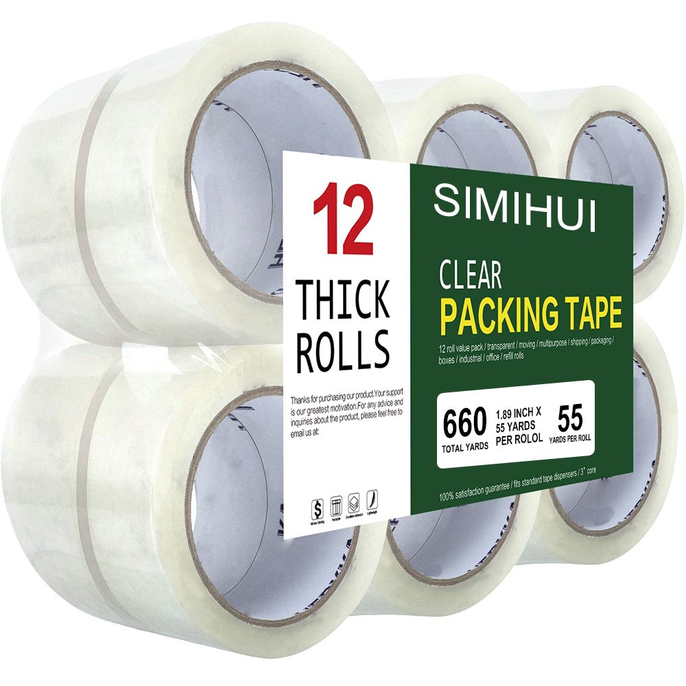 Custom packaging tape with logo Heavy Duty Acrylic Transparent Bopp Packing Adhesive Tape manufacturer For Carton Box Sealing