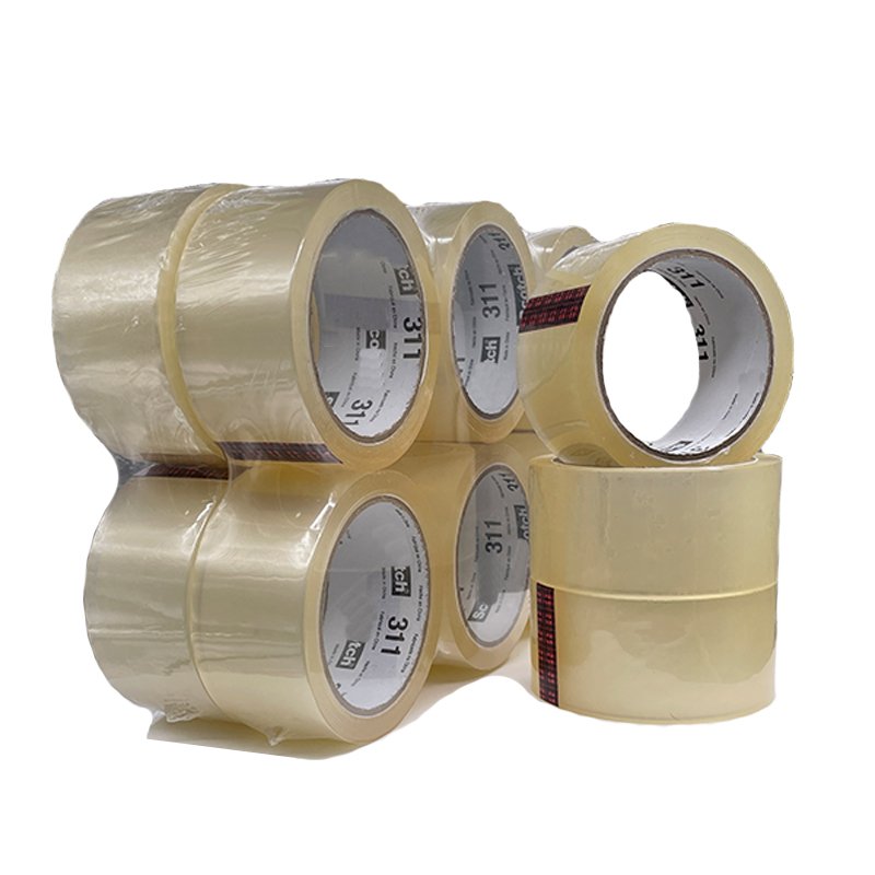 Custom packaging tape with logo Heavy Duty Acrylic Transparent Bopp Packing Adhesive Tape manufacturer For Carton Box Sealing