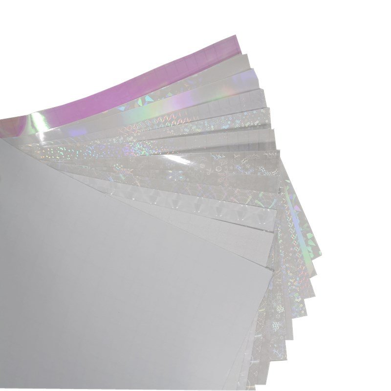 Bopp film sticker adhesive cold lamination film holographic glitter