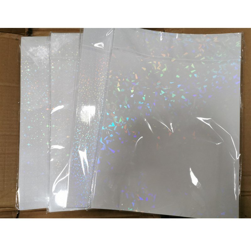 Bopp film sticker adhesive cold lamination film holographic glitter