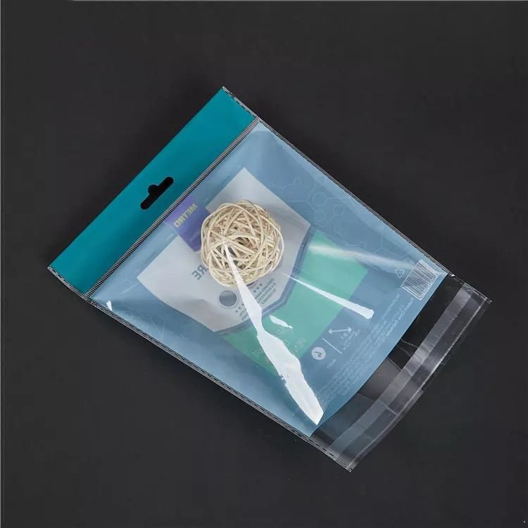 Wholesale Custom Printed BOPP OPP Self Adhesive Seal Bags Clear Transparent Jewelry Cellophane Plastic Bags With Seal Flap