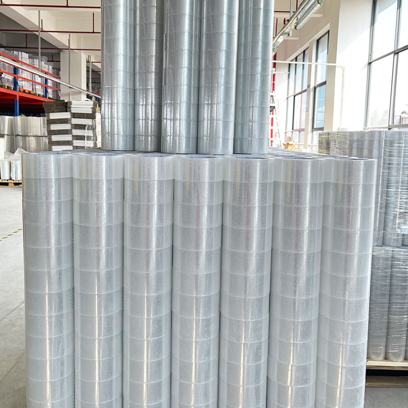 Self Adhesive Custom Brand Customizable 50mic 3'' Clear Sealing Tape Big Roll Plastic Sellotape Office Clear Tape