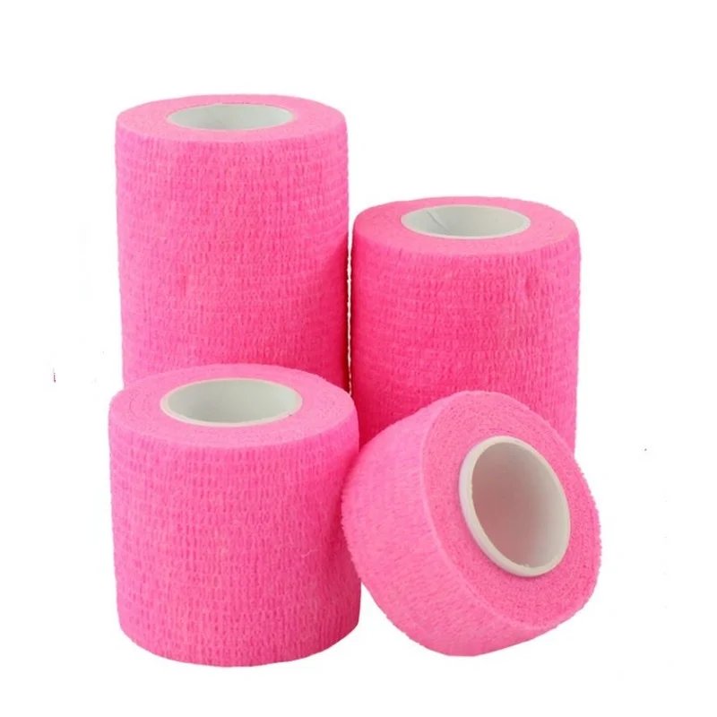 Waterproof Medical Therapy Self Adhesive Bandage Muscle Tape Finger Joints Wrap First Aid Kit Pet Elastic Bandage 2.5-10cm