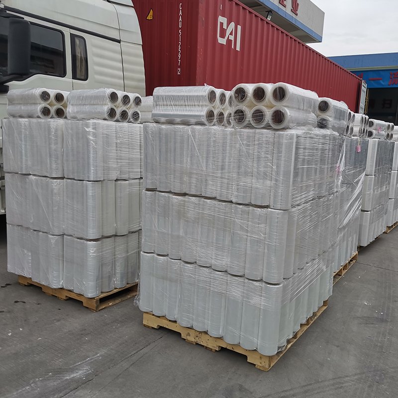Wrapping Film Cheap Low Price Customized 3kg Plastic Shrink Pallet Packaging Self Adhesive Transparent LLDPE Hand Wrapping Film