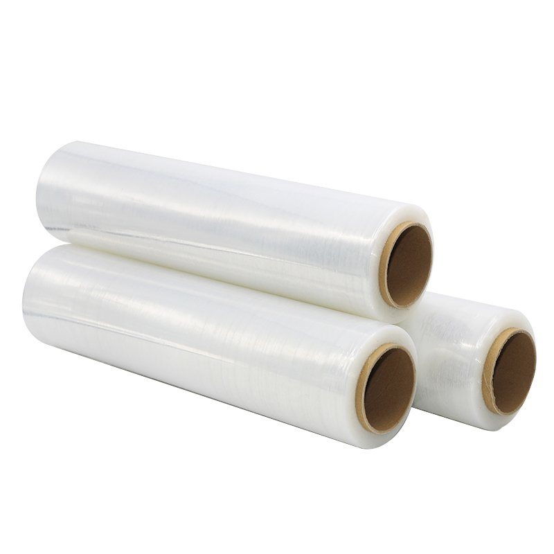Wrapping Film Cheap Low Price Customized 3kg Plastic Shrink Pallet Packaging Self Adhesive Transparent LLDPE Hand Wrapping Film
