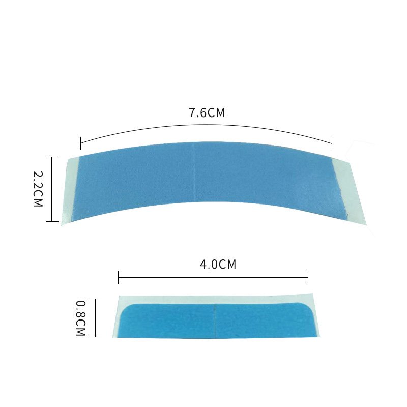 Super Bonding Waterproof White Gold Double Sided Black Medical Grade Custom PU Adhesive Tape For Hair Extension Replace