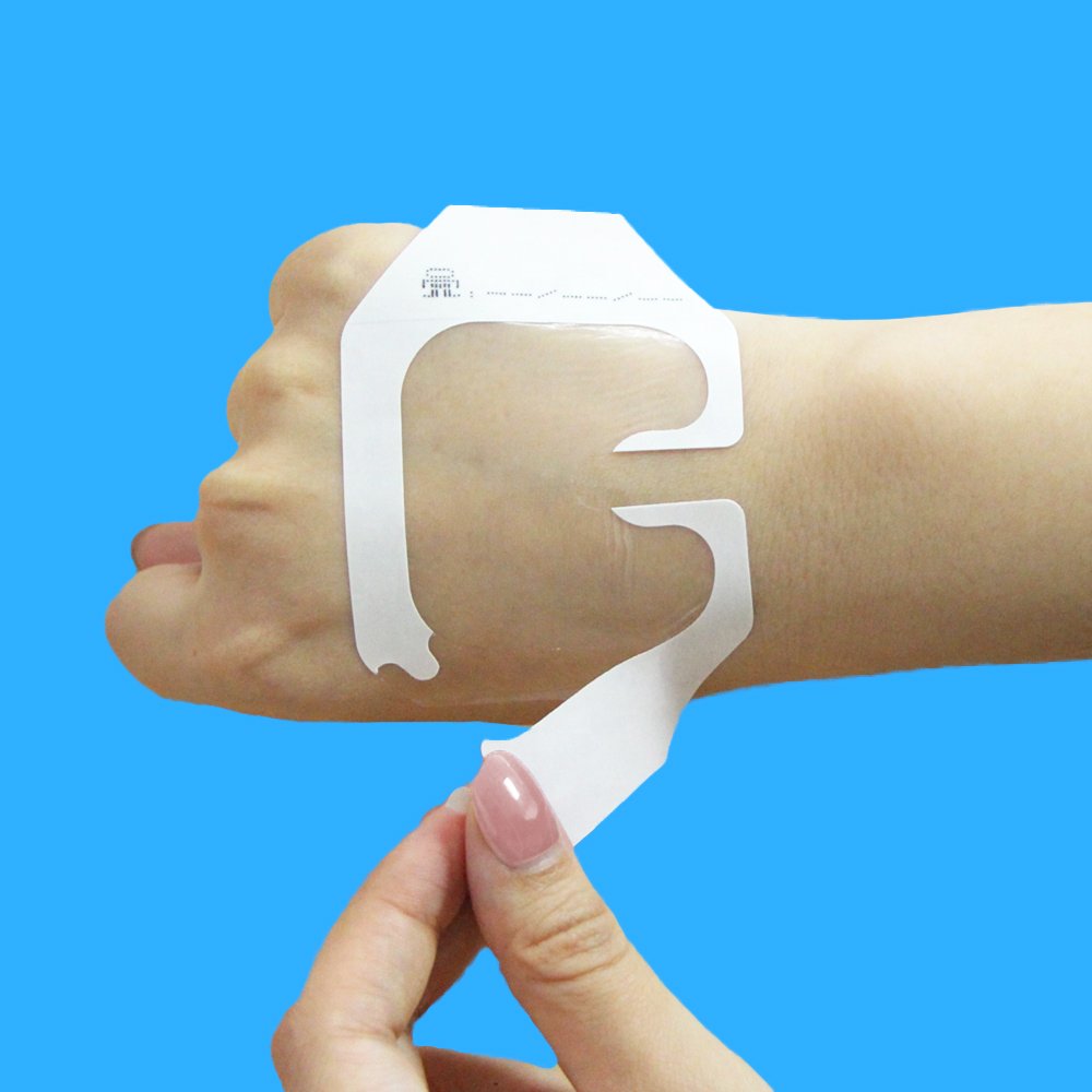 6*7cm IV Cannula Dressing 1623W IV Transparent Film Dressing 100pcs/box Medical PU Dressing