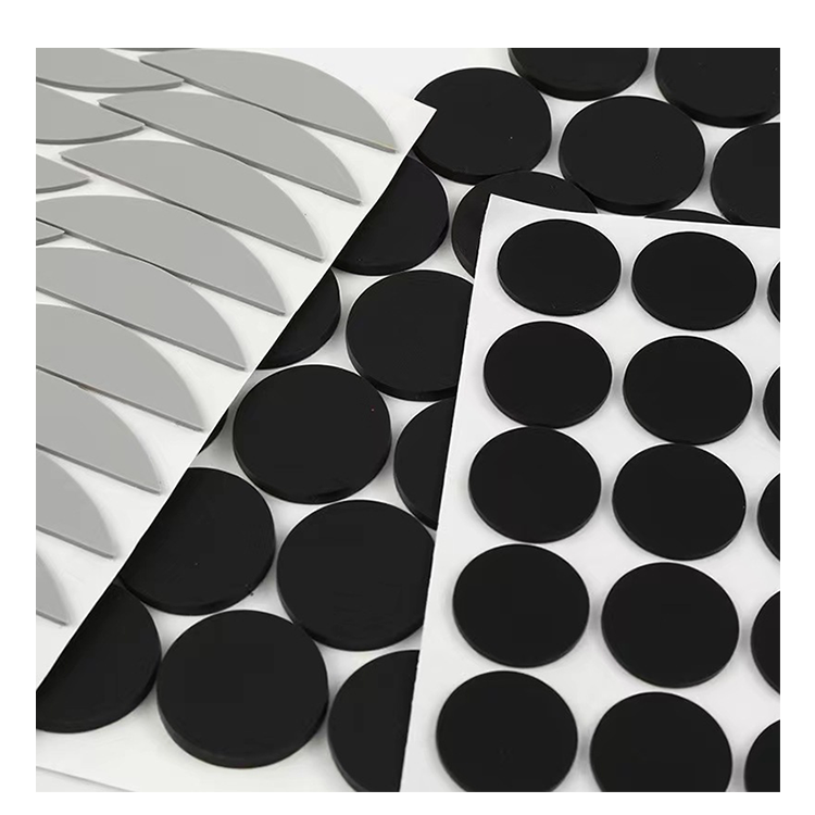 Self-stick Round Rubber Adhesive Furniture Silicone Bumpers Pads