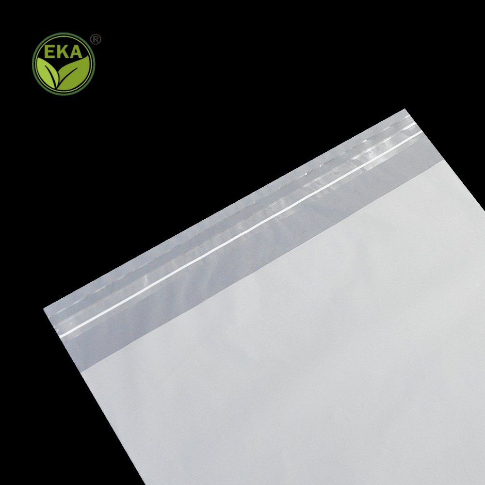 Custom Logo Bolsas Autoadhesivas Biodegradable Adhesives Bag Packaging Pla Compostable Bag For Clothes Packaging