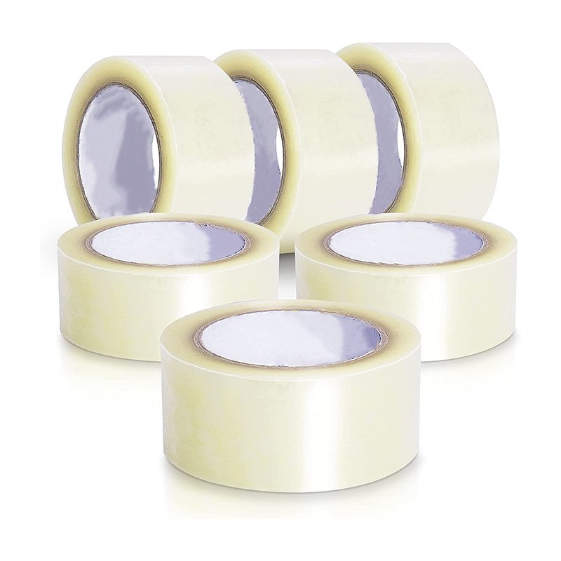Factory Packing OPP Carton Sealing Yellowish Transparent BOPP Sticky Packing Box Package Clear Adhesive Tape