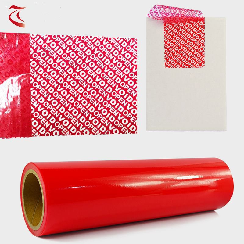Vinyl Security Open Void Tamper Proof Label Sticker Printing Adhesive Custom Warranty Seal Sticker