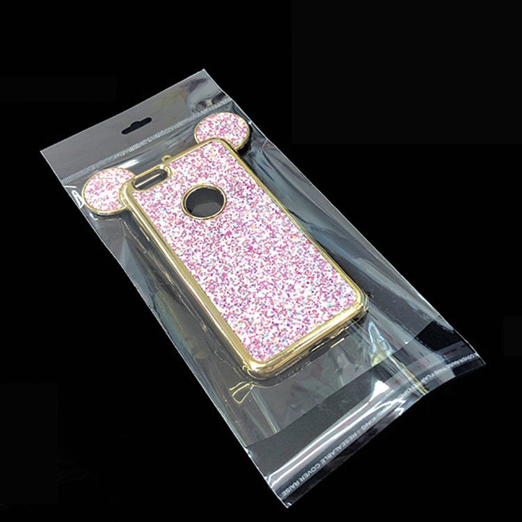 Wholesale Self Adhesive Customized Transparent Hair Extension OPP Plastic Packing Bag With Header Printed Gift OPP Bag