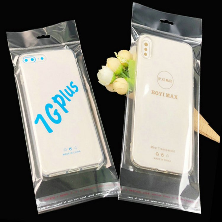 Wholesale Self Adhesive Customized Transparent Hair Extension OPP Plastic Packing Bag With Header Printed Gift OPP Bag