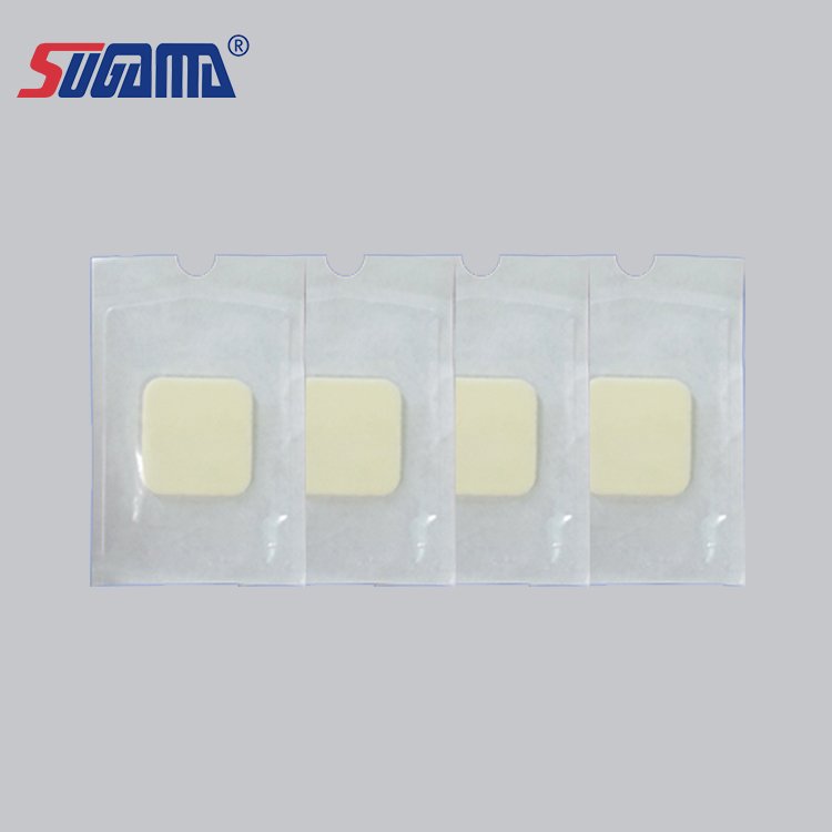 sugama brand adhesive medical transparent wound dressing with sponge
