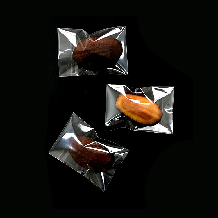 Clear Custom Logo Printing Translucent Plastic Cookie Packaging Bag Wrapper OPP Self Adhesive Bags