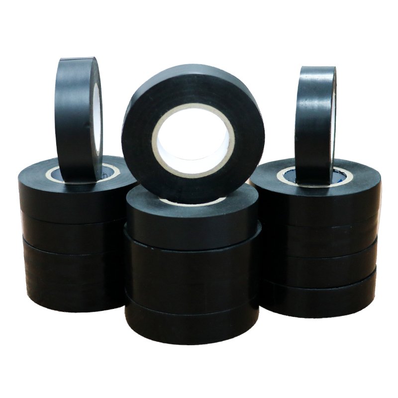 High Voltage Adhesive Cable Insulation Rubber Electric Fire Resistance Electrical Black Plastic Pvc Tape