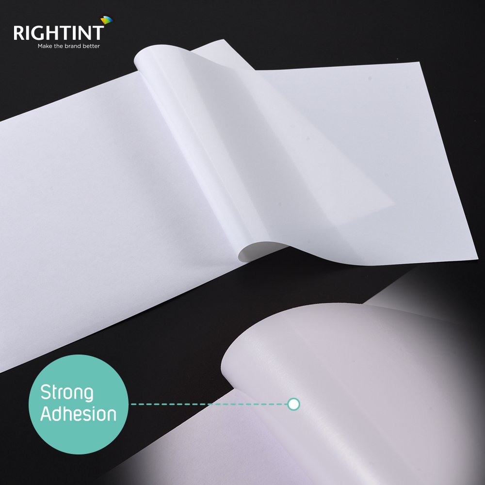 Strong Adhesion 50 Micron Matte White Self Adhesive PET Film Sticker