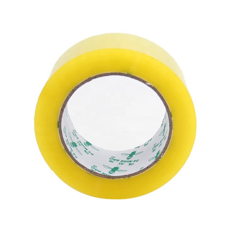 OEM Custom Logo Brand Waterproof Box BOPP Packing Adhesive Tape Transparent Acrylic 3mm Clear Bopp Tape Jumbo Roll Hot Melt 45mm