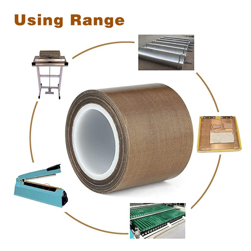 Fiber Glass Tape PTFE Coating Adhesive Silicone Tape Security Seal Tape For Continuous Seal