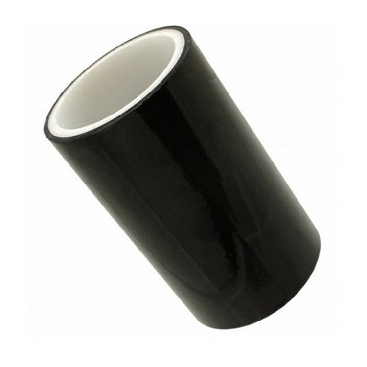 high temperature polyester film tapes single sided black pet masking shading acrylic adhesive tape