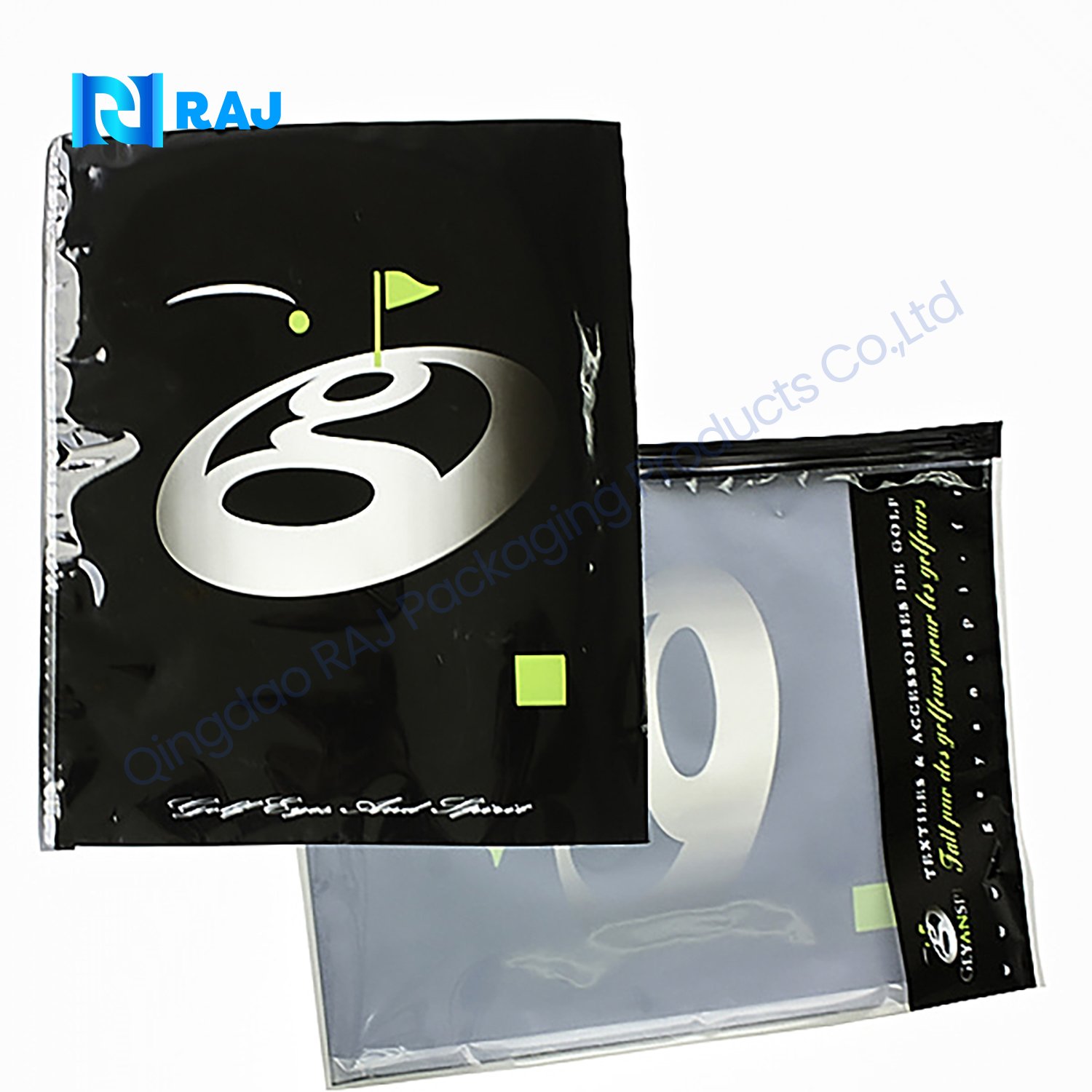 Suffocation Warning PE Polybags With Logo Plastic Clothing Packaging Bags Self Adhesive Seal plastic Bags With Closure 6X9 8X10