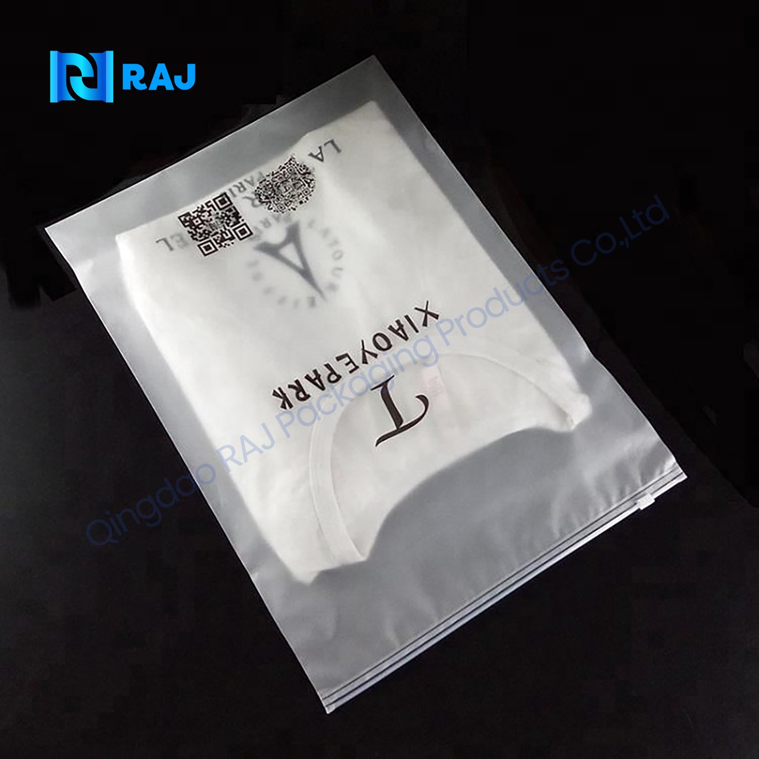 Suffocation Warning PE Polybags With Logo Plastic Clothing Packaging Bags Self Adhesive Seal plastic Bags With Closure 6X9 8X10