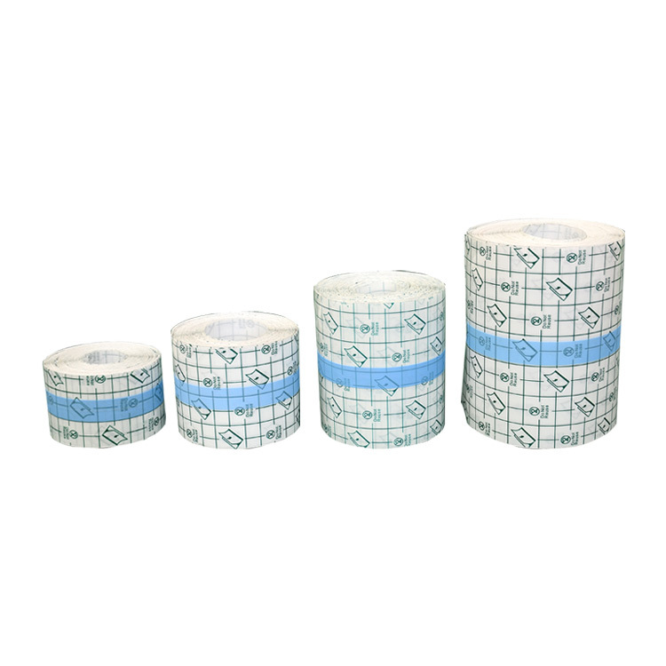 Wound Care Transparent Waterproof Adhesive Pu Film Wound Dressing Medical Ultra-thin Breath Pu Dressing Roll