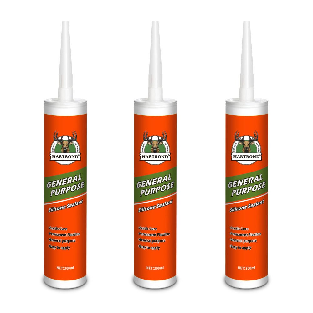 Factory Made Acetic GP RTV Glass Sealant Glue Waterproof Clear Silicone Sealant For Window