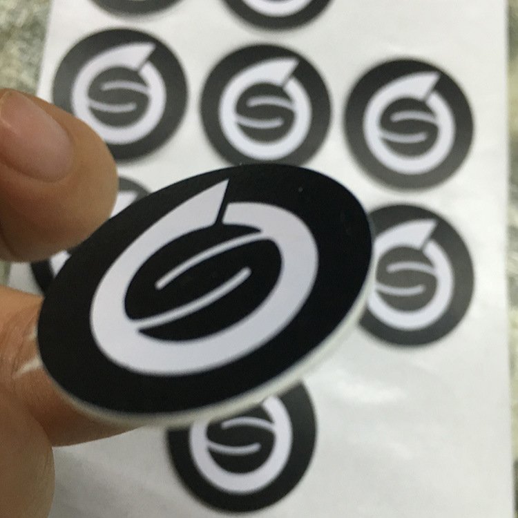 Custom Adhesive Business Logo Printing Clear Resin Sticker Polyurethane Crystal Dome Gel 3D Custom Epoxy Sticker