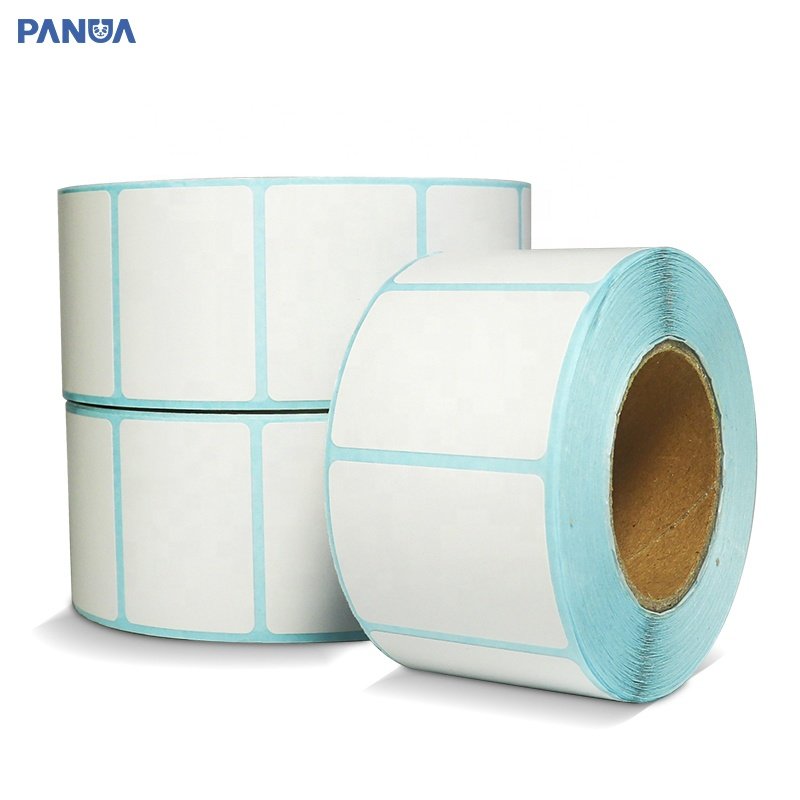 China manufacturing custom size Thermal Transfer label waterproof adhesive vinyl heat sensitive material 3d label sticker rolls