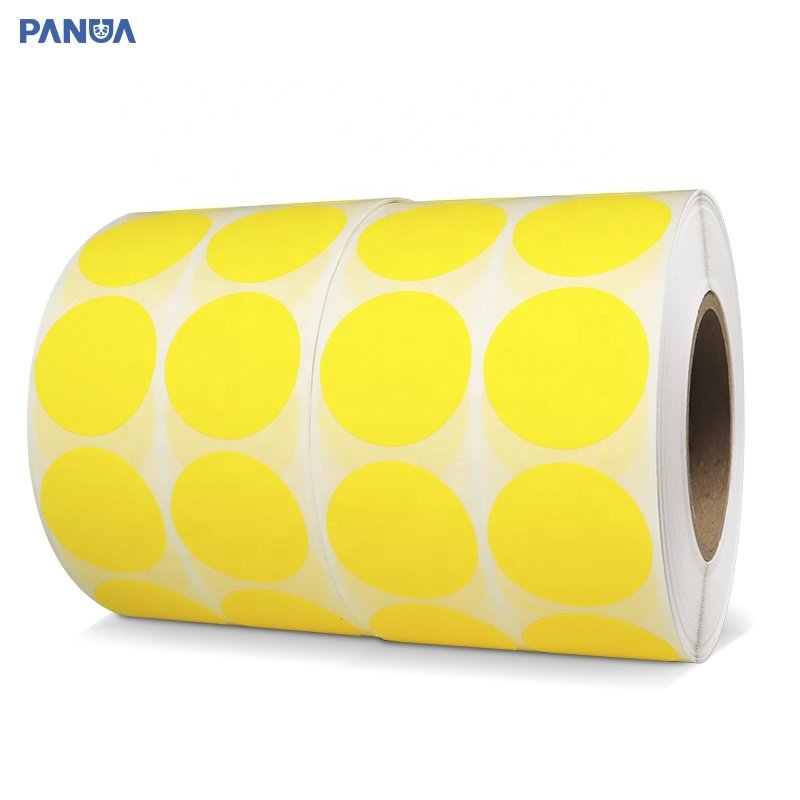 China manufacturing custom size Thermal Transfer label waterproof adhesive vinyl heat sensitive material 3d label sticker rolls