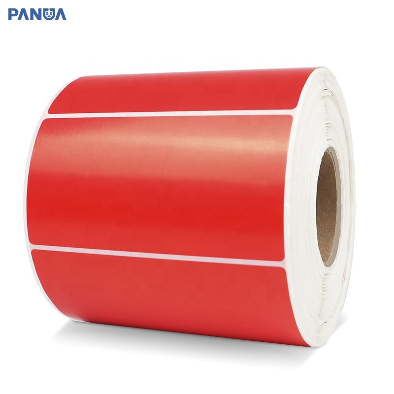 China manufacturing custom size Thermal Transfer label waterproof adhesive vinyl heat sensitive material 3d label sticker rolls