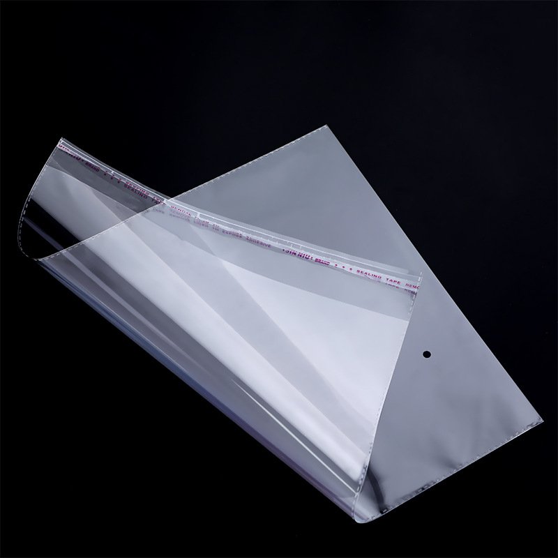 Low Moq Products Goods Factory Price Customized Packaging Transparent Clear Opp Plastic Bags With Self Adhesive