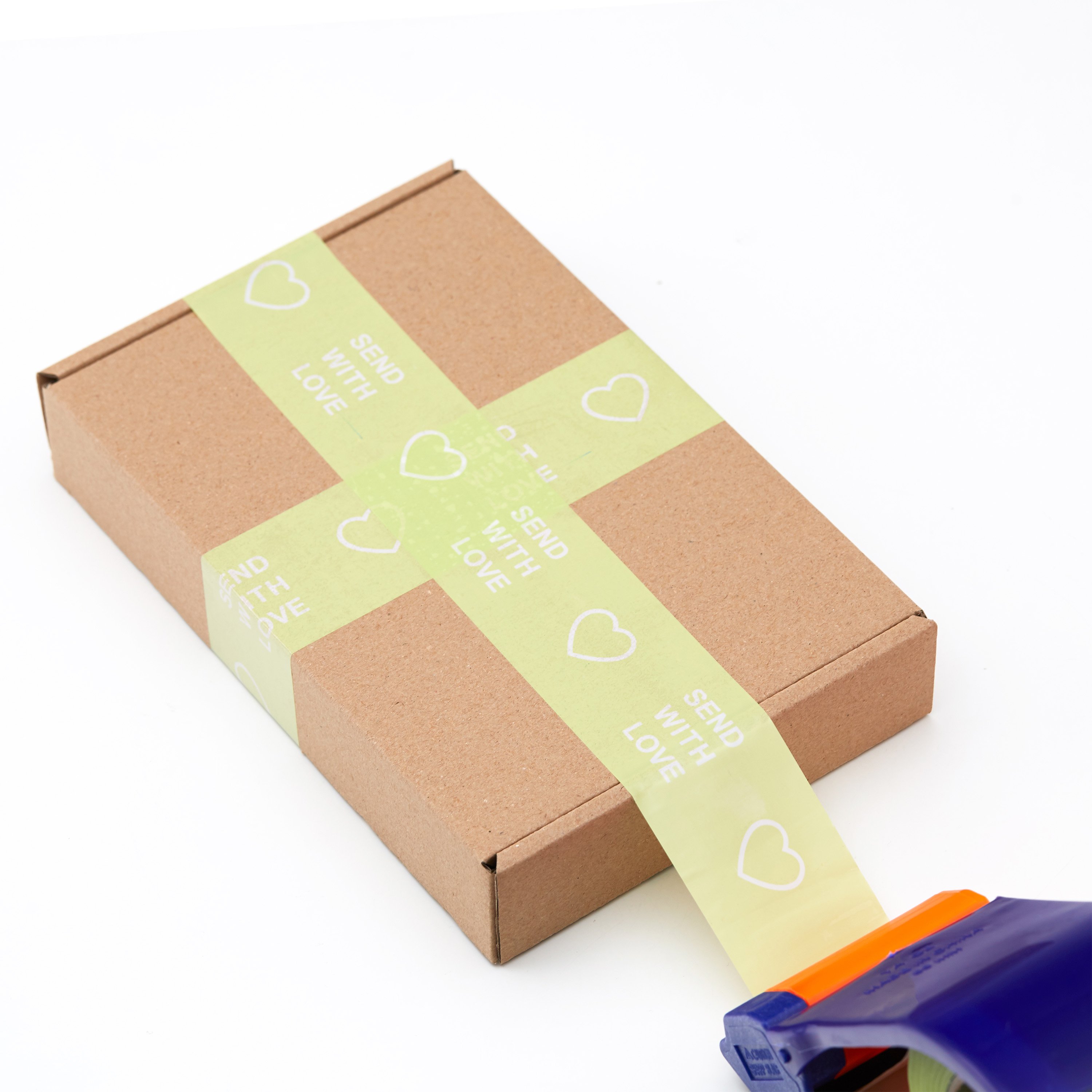 Custom Printed Branded Green Brand Bopp Shipping Adhesive Packaging Tape With Logo